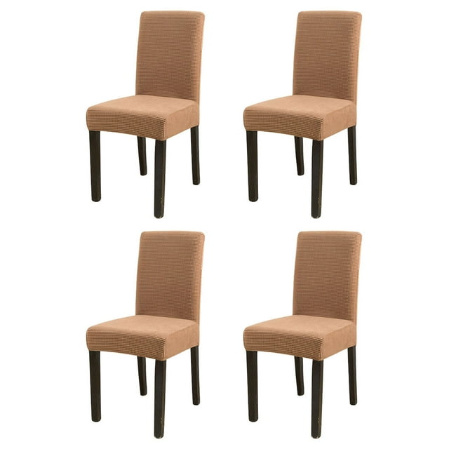 Wweixi 4pack/lot Stylish Chair Covers For Dining - Transform Dining Room With Ease Durable Cover For Dining camel 1Set