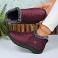 thumbnail image 6 of Miluxas Womens Snow Boots Winter Warm Booties Lined Anti-Slip Ankle Boots Outdoor Slip On Waterproof Booties Comfortable Warm Shoes, 6 of 8