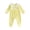 Yellow, variant on Infant Baby Girl Ruffled Cotton Footies Footed Overall Romper Toddler Baby Footed Jumpsuit (Yellow,Newborn)