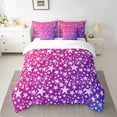 thumbnail image 2 of Manfei Purple Pink Stars Kids Bedding Comforter Set 7-Piece, Dreamy Cartoon King Bedding Sets, Mystic Starry Sky Reversible Bed Sheets, Super Cozy Room Decor, 2 of 7