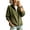 Army Green, variant on Sorvello Women's Lightweight Fleece Lined Jacket, Long Sleeve Casual Fall Outerwear With Pockets Army Green L