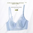 thumbnail image 4 of Ropa interior ultrafina de verano con orejas de conejo sin dejar huellas para mujer, pecho grande, encaje sexy pequeño, sujetador de copa de cristal de látex transpirable, 4 of 4