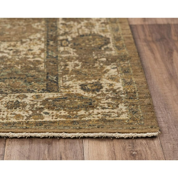 Alora Decor Intrepid 10' x 13' Classical Brown/Beige/Ivory/Green Hybrid Area Rug