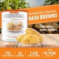 thumbnail image 4 of Emergency Essentials® Freeze-Dried Hash Browns – #10 Can, Long Shelf Life Breakfast Potatoes, 36 Servings, Lightweight & Shelf-Stable, 4 of 6