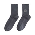 thumbnail image 2 of Women's Cute Embroidery Socks Tube Socks Soft Breathable Pile Socks, 2 of 3