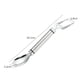 thumbnail image 4 of Cortador de sandía 3 en 1 de acero inoxidable con tenedor y cuchillo | Cortador de fruta inoxidable para cubos y rebanadas | Aparato de cocina ligero y portátil para fiestas familiares y camping., 4 of 5