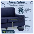 thumbnail image 2 of Pemberly Row 78" Track Arm Sofa with Removable Covers Navy Blue, 2 of 17