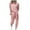 Pink, variant on Stamzod Sweatsuit for Women Long Sleeve Crewneck Pullover Tops and Long Pants Tracksuit Classic Stripe Color Block Causal Fall 2 Piece Lounge Sets on