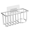 thumbnail image 4 of Organizador De Carrito Para Fregadero, Soporte Para Jabón Con Cepillo De Esponja Para Encimera Con Bandeja De Drenaje De Acero Inoxidable Para Barthro C Baoblaze soporte para cepillo de jabón de fregadero, 4 of 6