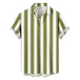 thumbnail image 4 of CHUMUD Men's Beach Shirt Short Sleeve Casual Striped Top Summer Vacation Fashion Tee (Avail for Big & Tall), 4 of 7