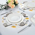 thumbnail image 2 of WOBOGO Cute Sloth Patterns Lying on A Branch Round Placemats Set of 1 Heat Resistant Washable Kitchen Table Decorations 15.4in, 2 of 7