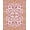 Pink, Pattern 3, variant on ODIKA 4'x6' Machine Washable Non-Slip Area Rug, Luxurious Brocade Jacquard Palatial Grandeur High Traffic Rug, Pink, 579387