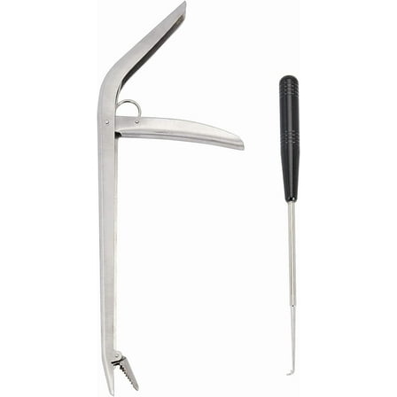 1Pc Stainless Steel Fish Hook Remover Fishing Pliers with 1Pc Portable Fishing Tackle Fish Hook Detacher