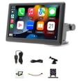 thumbnail image 1 of Reproductor Vídeo Multimedia Radio para Coche Cámara Marcha Atrás 7 Pulgadas Carplay Android Auto, 1 of 9