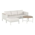 thumbnail image 4 of HOMETRENDS Westmont 4-Piece Steel Outdoor Sectional Set with Cushions & Covers, White, 4 of 9