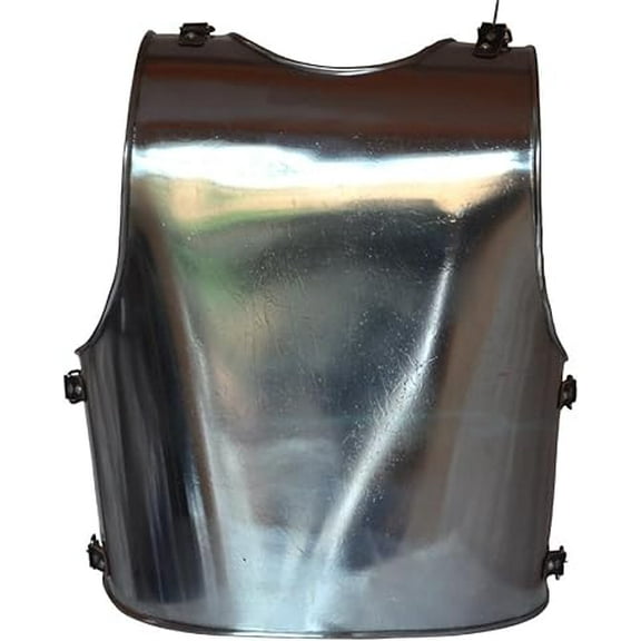 Medieval Knight 16 Gauge Steel Body Armor Full Chest & Back Protection, Heavy Duty Suit of Armor