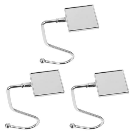 

3pcs Desktop S Type Hooks Removable Hanging Hooks Iron Bag Hooks for Home