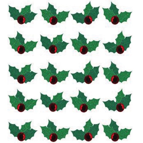 Christmas Holly Sticker Embellishment Great for Cards & Crafts 
