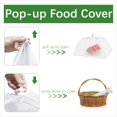 thumbnail image 4 of Paquete de 7 Cubiertas de para Alimentos para Exteriores, 40x24 Pulgadas y 17x17 Pulgadas, Cubierta para Comida para Fiestas Aire Libre, Redes Picnic, Pantalla para Sombrilla, 4 of 5