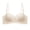 Beige, variant on Women's Push Up Wireless Bra, Lightly Lined Ribbed Seamless Non-Slip Bandeau Bra with Convertible Straps, Invisible Comfortable Lingerie for Daily Wear