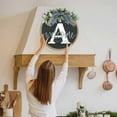 thumbnail image 4 of Couronne de Porte d'Entrée Toute l'Année avec Nœud Décoratif Style Ferme pour Entrée Extérieure, 4 of 5