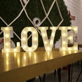 thumbnail image 2 of Alphabet Letter LED Lights Luminous Number Lamp Decor  Battery Night Light for home Wedding Birthday Christmas party Decoration, 2 of 6