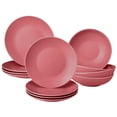 thumbnail image 1 of Vajilla Vascella Rosa Mate para 4 personas 12 piezas, 1 of 6