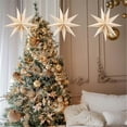 thumbnail image 2 of Decoraciones Colgantes de Estrella de Papel Kiddale 30 cm Beige 3 Piezas, 2 of 6
