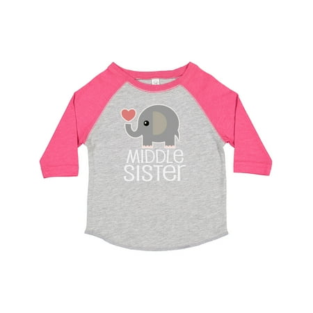

Inktastic Middle Sister Outfit Gift Toddler Toddler Girl T-Shirt