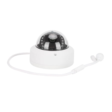 YAHHU 5MP PoE IP Dome Camera for Indoor Outdoor Surveillance, Metal CCTV Security Camera with 15 IR LEDs Night Vision, 4mm Lens, Waterproof Image Sensor Camera System (Approx. 4.3x3.5 in / 11x9 cm)