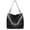A-black, variant on West Hobo Bag for Ladies Shoulder Handbags with Back Pocket | Purses, with Zipper, Purses, with Zipper