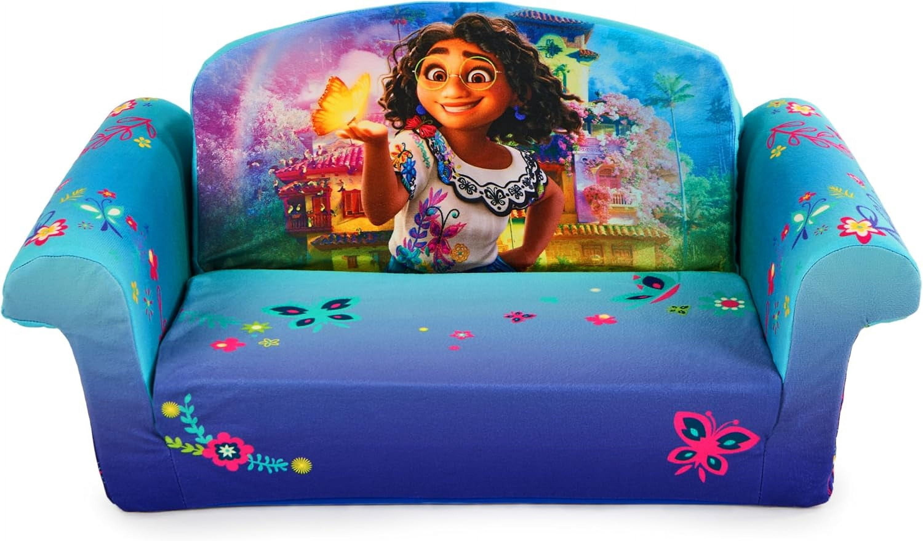 Furniture, Children's 2-in-1 Flip Open Foam Compressed Sofa, Encanto