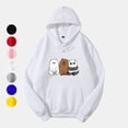thumbnail image 2 of Tres Osos Sentados Impresos Tops Más Sudaderas De Terciopelo Con Capucha Ropa De Pareja Manga Larga Otoño Invierno Streetwear Chaquetaspangjing, 2 of 4