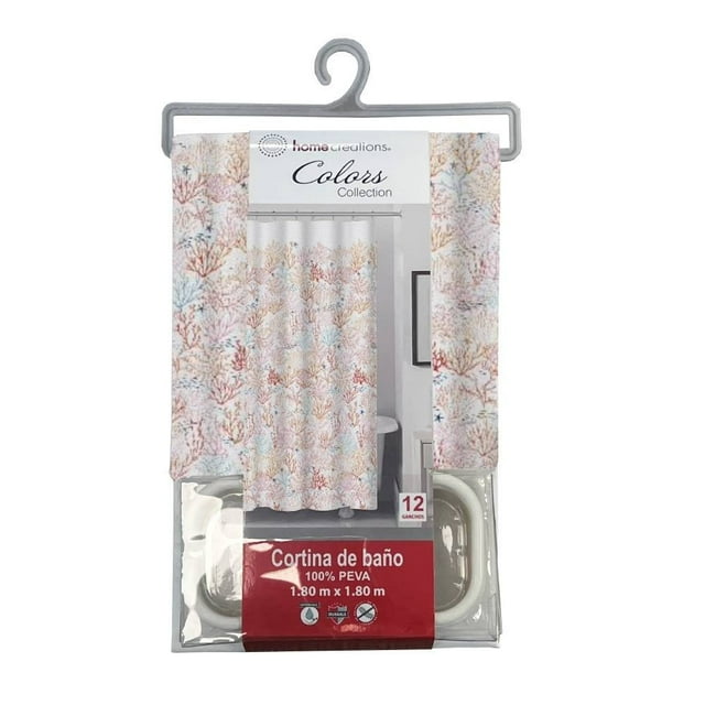 Cortina de Baño Home Creations HCRE CORTINA P ARECI Arecife 180x180 cm