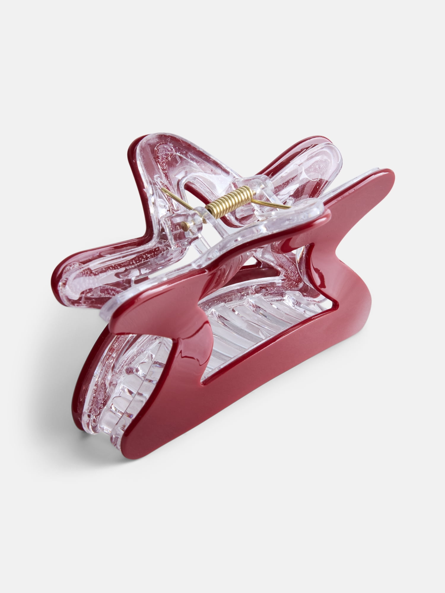 No Boundaries Women’s Star Hair Claw Clip, Red, One Size
