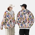 thumbnail image 4 of Gaeub Colourful Horses Men's and Women's UPF 50+ Long-Sleeved Sun Protection Clothing, Fishing Shirt Long Sleeve Zip-Small, 4 of 7