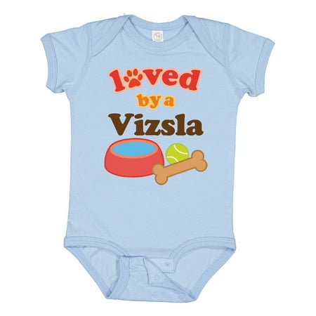 

Inktastic Vizsla Loved by a (Dog Breed) Gift Baby Boy or Baby Girl Bodysuit