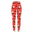 thumbnail image 3 of Gibobby Pantimedias para Mujer Cómodas y Cálidas Leggings de mujer Pantalones de bota con estampado navideño Pantalones de cintura cómodos (Rojo, M), 3 of 5