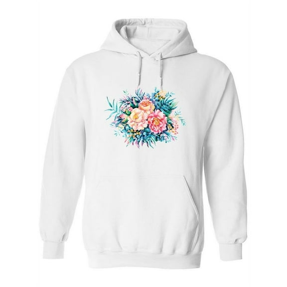 Flowers And Leaves Collage Hoodie Women -Image by Shutterstock, Female Small