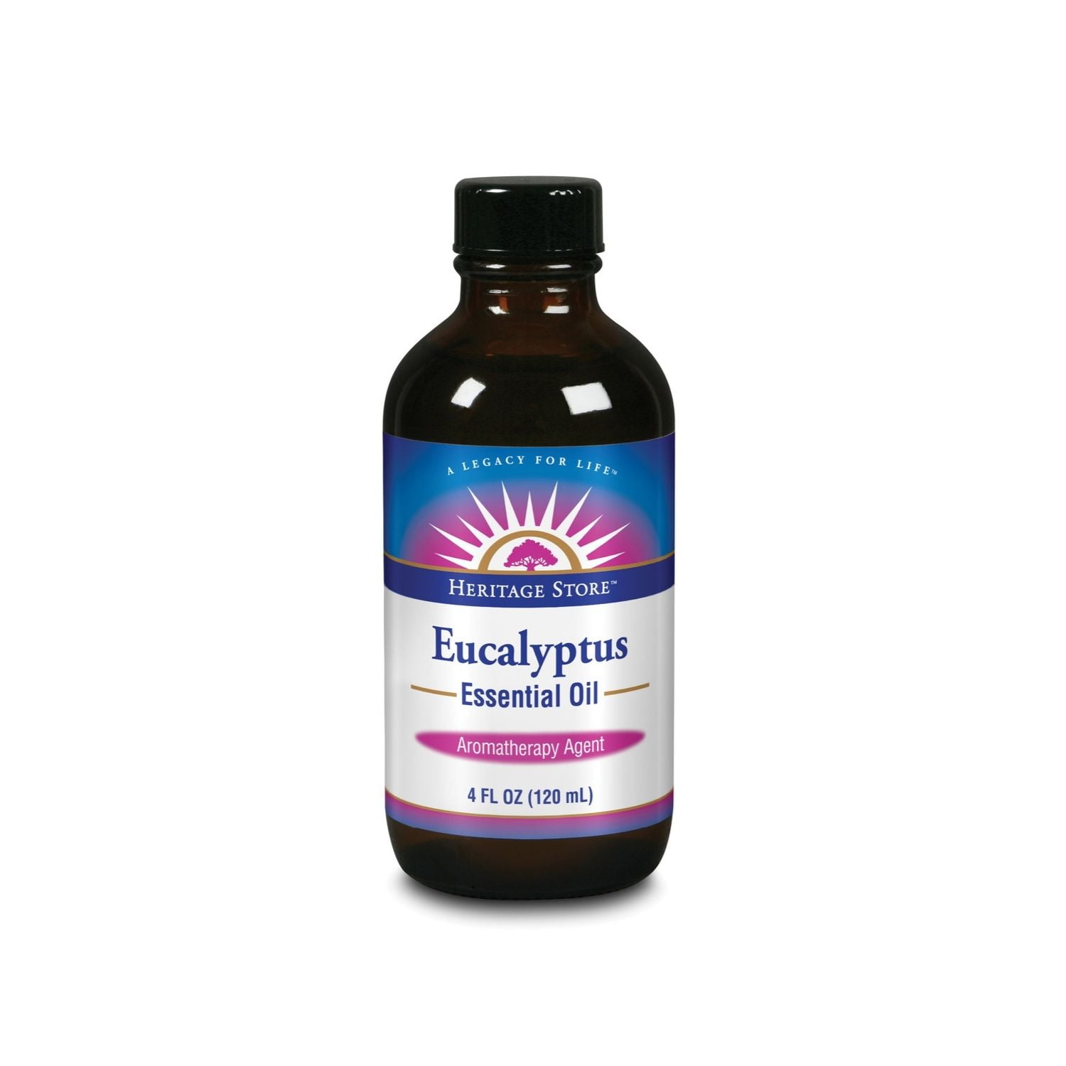 HERITAGE STORE Eucalyptus Essential Oil, Eucalyptus (BtlGlass) 4oz