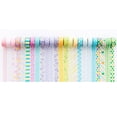 thumbnail image 4 of YUBX 24 Rolls Cute Washi Tape Set Basic Patterns Skinny Masking Decorative Tapes, 4 of 8