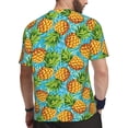 thumbnail image 2 of Wukai Pineapple Print Men's Short-Sleeved Mesh T-Shirt,Quick-Dry Short Sleeve Workout T-Shirt-Medium, 2 of 8