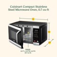 thumbnail image 5 of Cuisinart Compact Stainless Steel Microwave Oven, 5 of 5