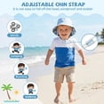 thumbnail image 4 of American Trends Baby Sun Hats UPF 50+ Toddler Bucket Hats Sun Protection Baby Swim Hat Summer Beach Hat Wide Brim Kids Bucket Hats for Boys Girls, 4 of 8
