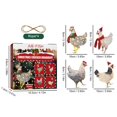thumbnail image 4 of 4 piezas de adorno de gota de Navidad de pollo, decoración colgante de madera, recuerdo de fiesta (A), 4 of 4