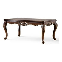 Furniture of America Adelaide Wood Coffee Table with Cabriole Legs in Brown