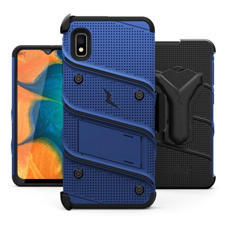 Zizo Bolt Series Case with Holster for Samsung Galaxy A10e - Blue/Black