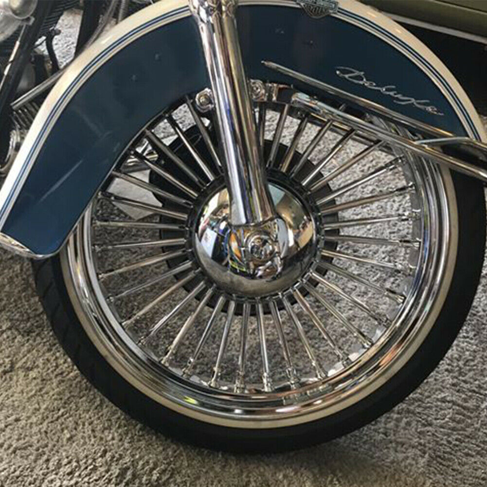 Chrome 21" x 2.15" Fat Spoke Front Wheel Rim for Harley Dyna Low Rider Wide Glide Softail