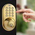 thumbnail image 4 of Keyless Entry Deadbolt Door Lock with Electronic Digital Keypad Polished Brass, 4 of 7