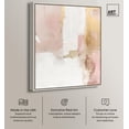 thumbnail image 2 of Blush Gold Shimmer I Canvas Abstract Earth Tone by Art Remedy, Silver Frame, 30 x 36, 2 of 7